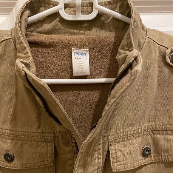 Youth Tan Gymboree Winter Coat Cargo Jacket - Picture 7 of 7